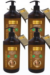 4 Adet Onarıcı Bakım Tuzsuz Şampuan Keratin Şampuanı 600Ml Keratinli Şampuan - 1