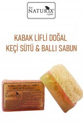 Naturix Kabak Lifli Keçi Sütü & Ballı Sabun 130 Gr - Peeling Etkili, Akne Kurutucu, Doğal Sabun - 2