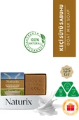Naturix Keçi Sütü Sabunu 125 Gr - Akne Kurutucu, Siyah Nokta Karşıtı ve Peeling Etkili Doğal Sabun - 1