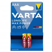 Varta 4703 Longlife Max Power Alkalin AAA İnce Kalem Pil 2li Paket - 1