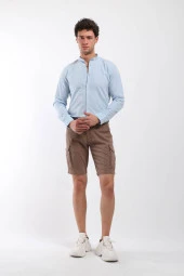 Erkek Madrid Kargo Cep Şort Kahverengi thumbnail 3