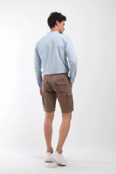 Erkek Madrid Kargo Cep Şort Kahverengi thumbnail 4