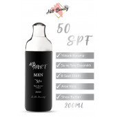 Hill Beauty Men 200 ml SPF50+ Vücut Güneş Kremi Sekiz Saat Suya Dayanıklı Yüksek Koruma Aloe Vera Shea Butter - 1