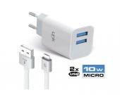 Linktech C203 Safe Micro USB 10W Dual Hızlı Şarj Aleti - 3