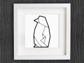 Origami Penguen Biblo Dekoratif Hediyelik Süs Eşyası Maket - 1