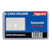 Bigpoint Kart Kabı Şeffaf 90x53mm 10'lu Poşet - 1