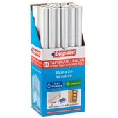 Bigpoint Yapışkanlı Şeffaf Rulo 2 Metre 12'li Stand - 2