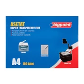 Bigpoint Fotokopi Asetatı A4 100 Mikron 200'lü Kutu - 1