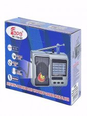 Deprem Çantasına Uygun Taşınabilir El Fenerli 8 Bandlı Radyo Bluetooth USB TF Kart Destekli FM Radyo - 3