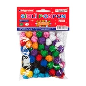 Bigpoint Ponpon Simli 2 cm 10 Renk / 100'lü Poşet X 5'li Paket - 1