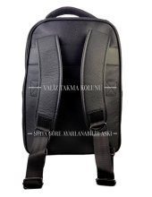 Deri Laptop Sırt Çantası Suya Dayanıklı Siyah 15.6 İnç 8683255012282 - 4