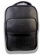 Deri Laptop Sırt Çantası Suya Dayanıklı Siyah 15.6 İnç 8683255012282 - 5