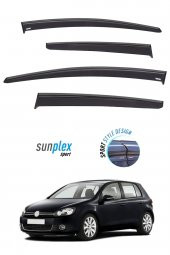 VW GOLF 6 Araca Özel Cam Rüzgarlığı Sunplex Marka Mugen 4Lü - 1