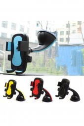 Universal Vantuzlu Renkli Telefon Tutucu Mavi - 1