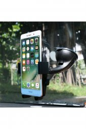 Universal Vantuzlu Renkli Telefon Tutucu Mavi - 2