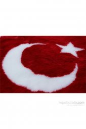Peluş Türk Bayrağı Torpido Halısı Ay-yıldız - 2