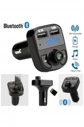 Carx8 Araç Fm Transmitter Bluetooth Çakmaklık Girişli Usb Sd Kart Araç Mp3 Müzik Çalar Oto Teyp - 3