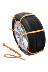 PLASTİK KAR ZİNCİRİ KAR KELEPÇESİ 8 ADET YEŞİL RENK - 1