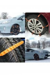 PLASTİK KAR ZİNCİRİ KAR KELEPÇESİ 8 ADET YEŞİL RENK - 2