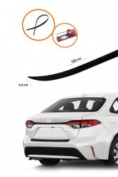 TOYOTA CORALLA 2013 Sonrası Bagaj Üstü Spoiler Piano Black - 1