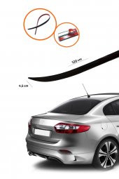 RENAULT FLUENCE Bagaj Üstü Spoiler Piano Black - 1
