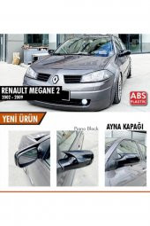 RENAULT MEGANE 2-2,5 Batman Yarasa Ayna Kapağı Piano Black 2002-2009 Arası - 1