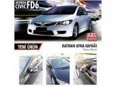 HONDA CİVİC FD6 Batman Yarasa Ayna Kapağı Piano Black 2006-2011 Arası Uyumlu - 1