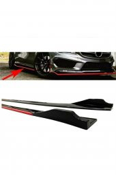 Honda Civic Fc5 2016-2021 Kırmızı Şeritli Yan Marşpiyel 2 Adet Piona Black - 3