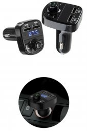 Car X8 Araç Fm Transmitter Bluetooth Usb Mp3 Sd Kart Çakmaklık Girişli Oto Müzik Çalar Kiti - 2
