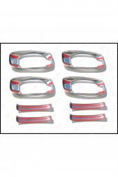 KOPYA - Fiat Ducato 2008 > Krom Kapı Kolu+çerçeve 4 Kapı 8 Parça 2008 Üzeri P.çelik - 3