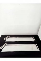 Paslanmaz Krom Plakalık Metal Nikelaj 2 Li Set 1. KALİTE METAL PLAKALIK - 3