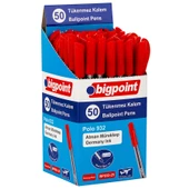 Bigpoint Tükenmez Kalem Polo 0.7mm Kırmızı 50'li Kutu - 4