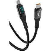 LinkTech LİNKTECHK680 Safe Dijital Göstergeli Usb-C/type-C 100W Şarj Kablosu - 1