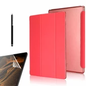 Gpack Samsung Galaxy Tab S7 Plus T970 Kılıf Smart Cover Kapaklı Standlı Uyku Modlu sm3  Nano  Kalem - 6
