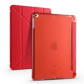 Gpack Apple iPad 10.2 2021 9.Nesil Kılıf Standlı Katlanabilir Pu Silikon tf1 - 6