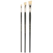 Bigpoint 258A Serisi Doğal Beyaz Kıl Yan Kesik Fırça No: 1/2 12'li Kutu thumbnail 1