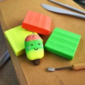 Nara Polimer Kil 55 Gram PM52 Neon Yellow 6'lı Şirink thumbnail 4