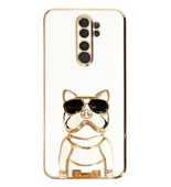 Gpack Xiaomi Redmi Note 8 Pro Kılıf Kamera Korumalı Köpek Desenli Standlı Silikon - 6