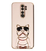 Gpack Xiaomi Redmi Note 8 Pro Kılıf Kamera Korumalı Köpek Desenli Standlı Silikon - 8