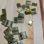 Mini Tavla Menteşe 24 Adet ve Çivileri Hobi Maket Model Kutu Sandık Aksesuar Küçük Menteşe - 5