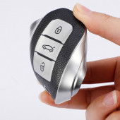 PEUGEOT CITROEN OPEL TPU ANAHTAR KILIF (SİYAH-GÜMÜŞ) thumbnail 2