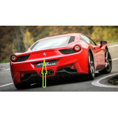 S F Ferrari Horse At Logo Krom Metal Bagaj Logo Amblem Arma - 1