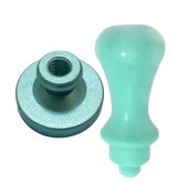 Mührü Mumu Damga 30mm Yuvarlak Boş Alüminyum Turkuaz Eloksal Kafa thumbnail 2