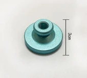 Mührü Mumu Damga 30mm Yuvarlak Boş Alüminyum Turkuaz Eloksal Kafa thumbnail 9