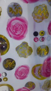 Gül Başlı Desenli Masa Örtüsü 80 CM X 120 CM - 1