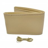 Otom Dikişli Direksiyon Kılıfı Deri Bej-Bej DK-105 - 1