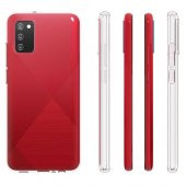 Samsung Galaxy A02S Kılıf Zore Süper Silikon Kapak  Renksiz - 5