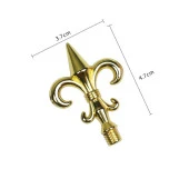 Mum Mühür Damga Kolu Döküm Metal Mühür Sapı Gold Zambak thumbnail 2