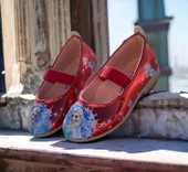 GALA elsa baskılı kız çocuk babet ayakkabı - 1