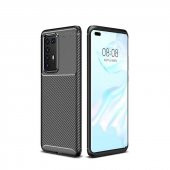 Huawei P40 Pro Kılıf Focus Karbon Kamera Korumalı Silikon Kılıf - 2